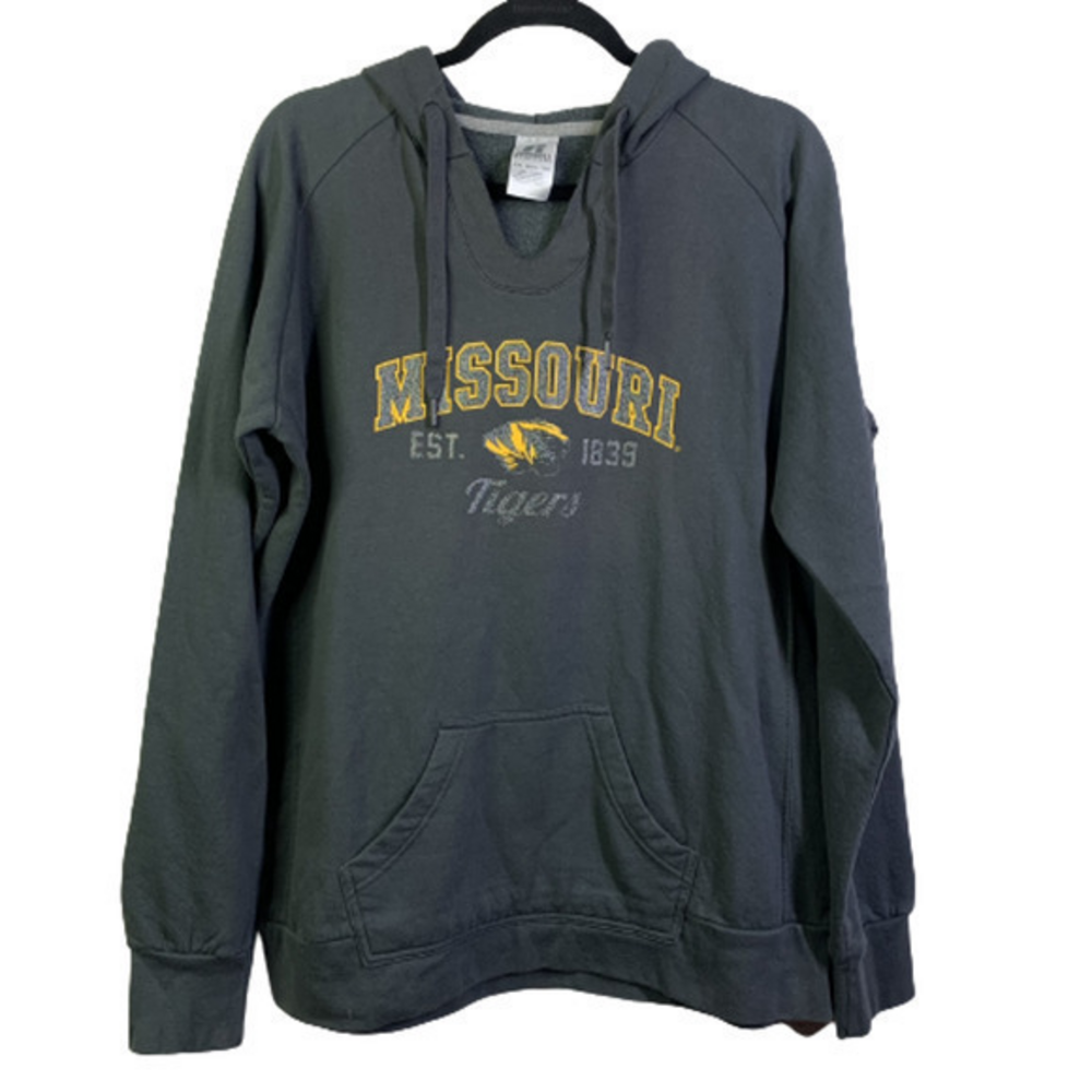 RUSSELL ATHLETIC Grey Missouri Tigers Graphic Pullover Hoodie